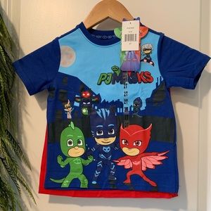 💥NWT💥 Pj masks shirt with removable cape ✨